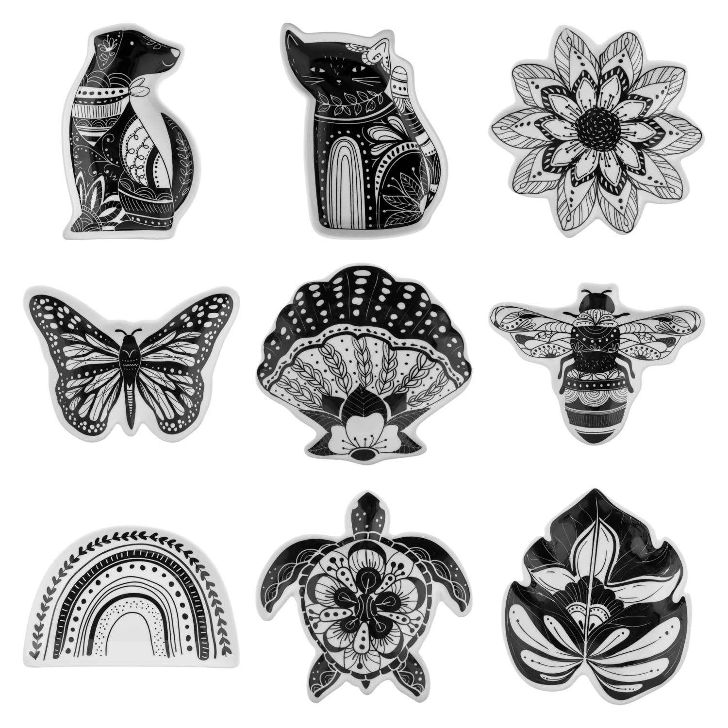 Karma Boho Shaped Trinket Trays Assortment