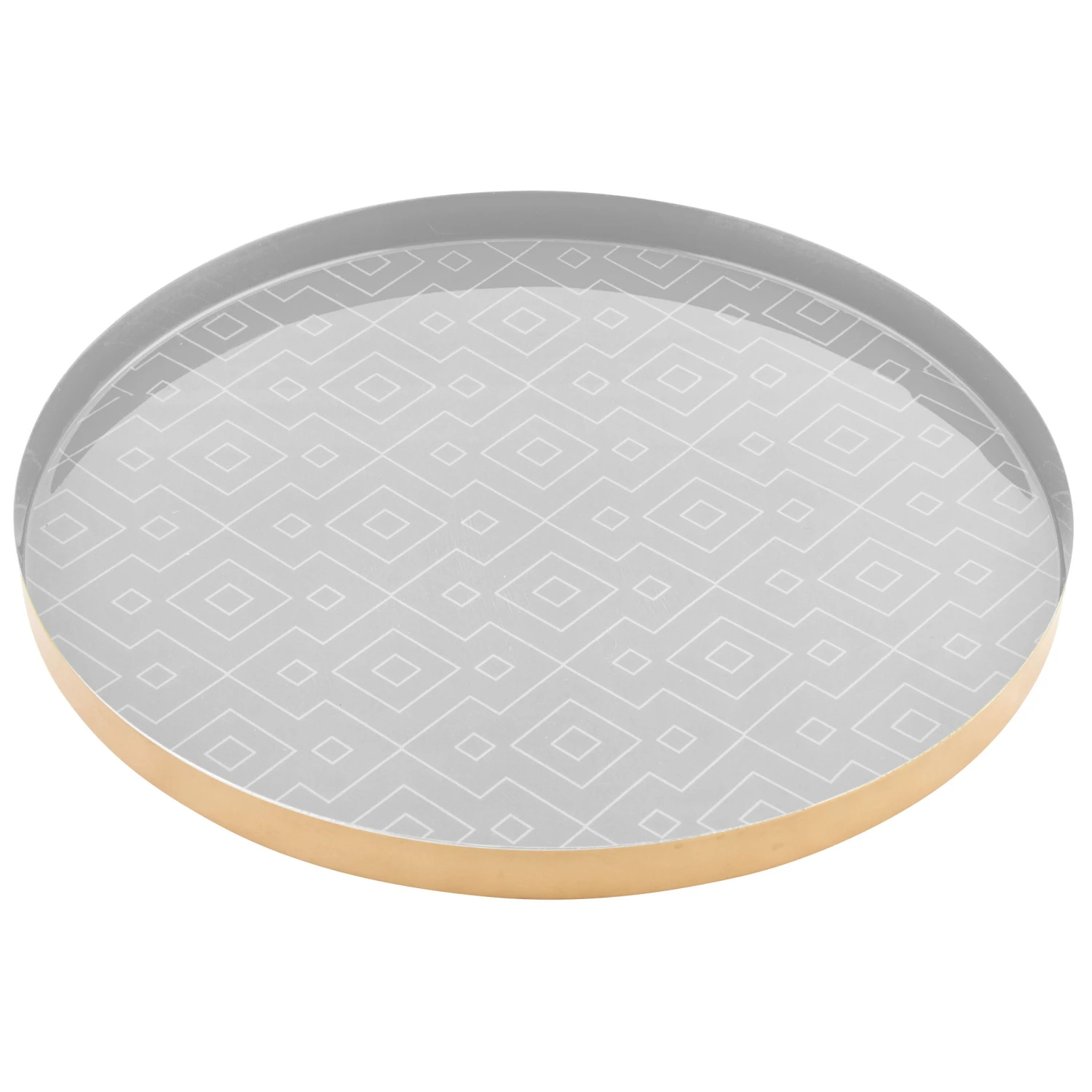 Karma Round Enamel Tray - Image 3