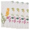 Karma Pressed Flower Dinner Napkin Sets