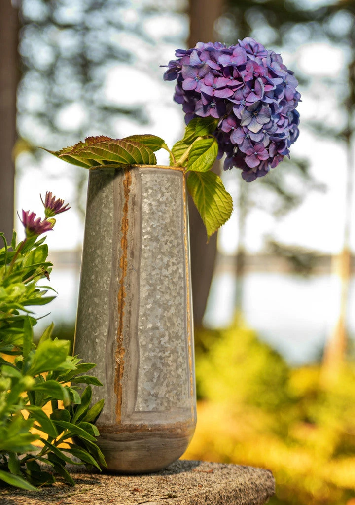 Karma Galvanized Vase - Image 2