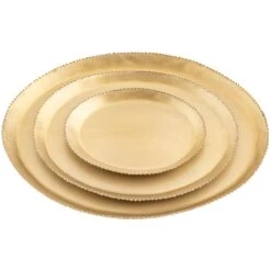 Karma BEADED GOLD TRAY