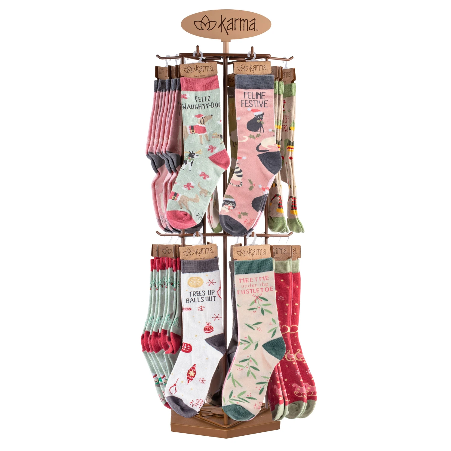 Karma Holiday Sock Display Assortment