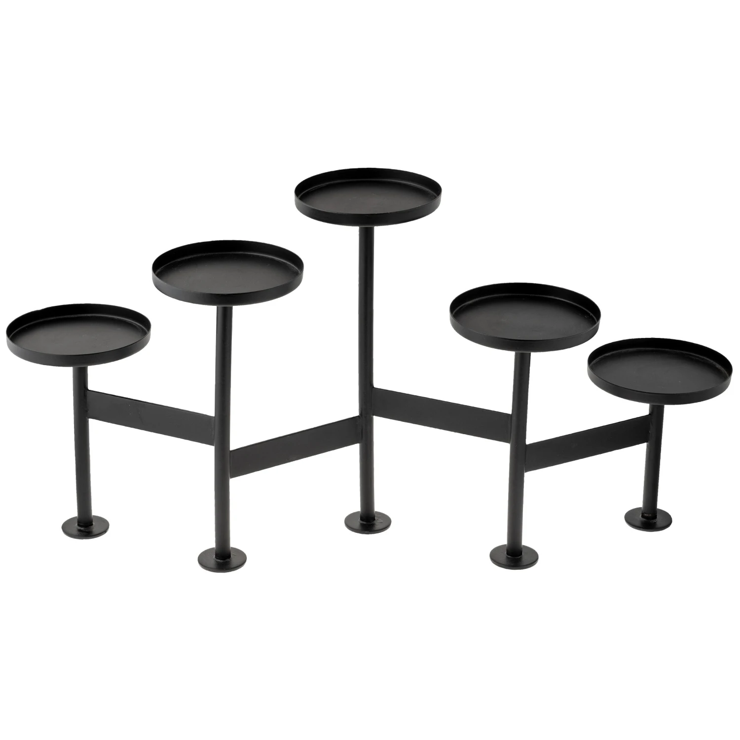Karma Five Pillar Metal Candle Holders