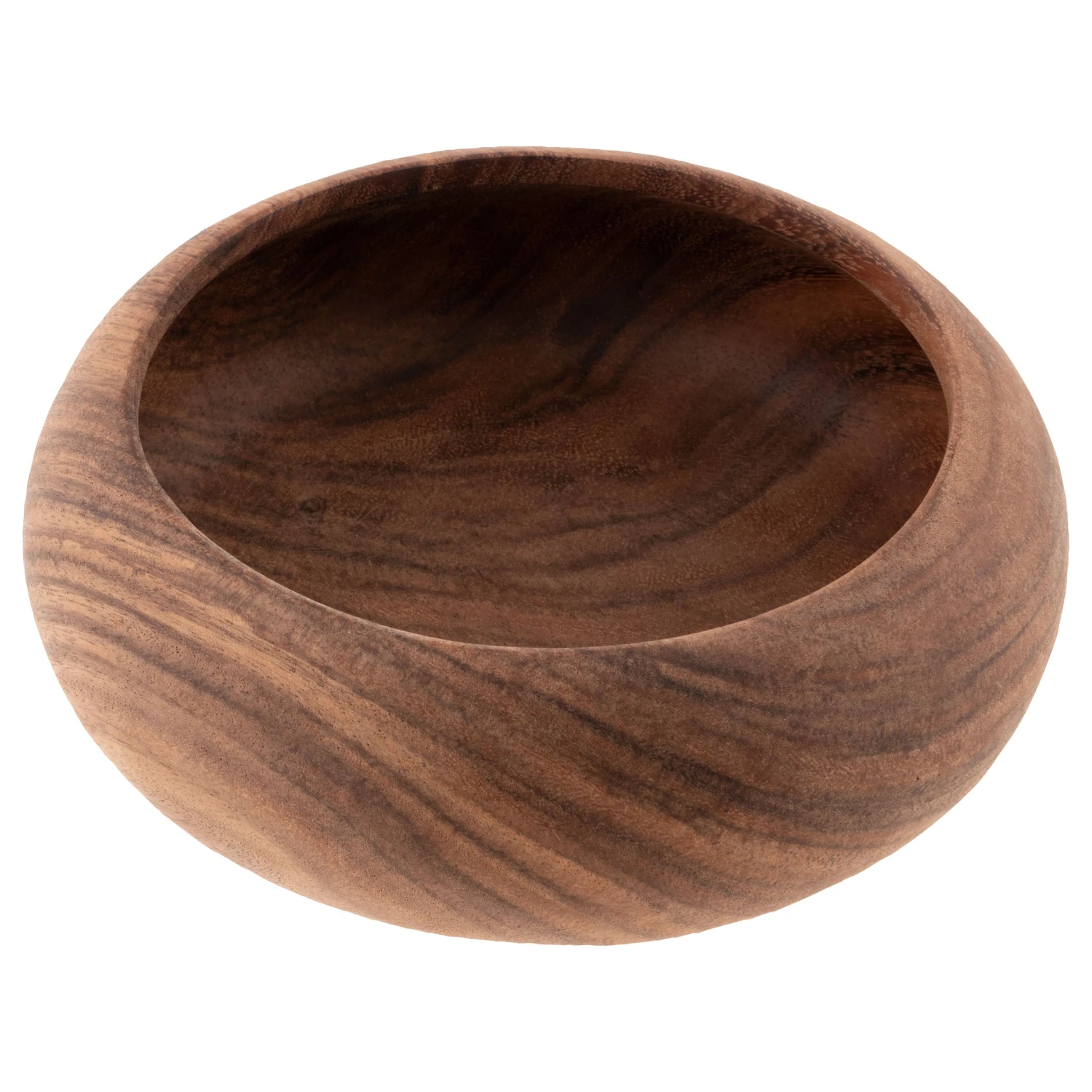 Karma Hand Carved Bali Teak Bowl - Image 3