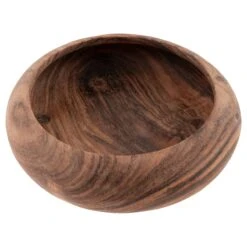 Karma Hand Carved Bali Teak Bowl