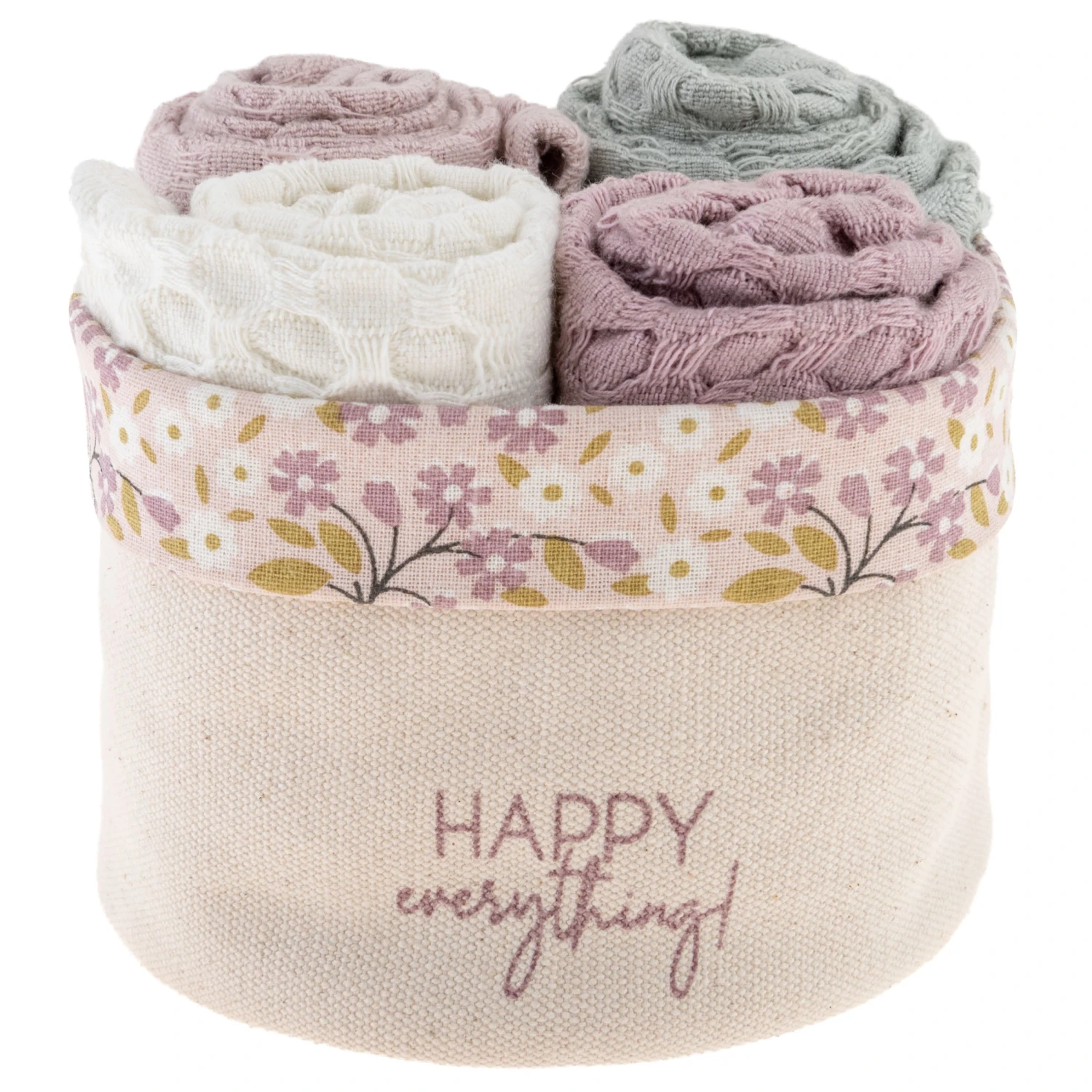 Karma Waffle Weave Dishcloth Set With Canvas Holder - Image 7