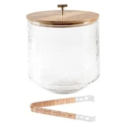 Karma Catalina Ice Bucket With Raffia Tongs