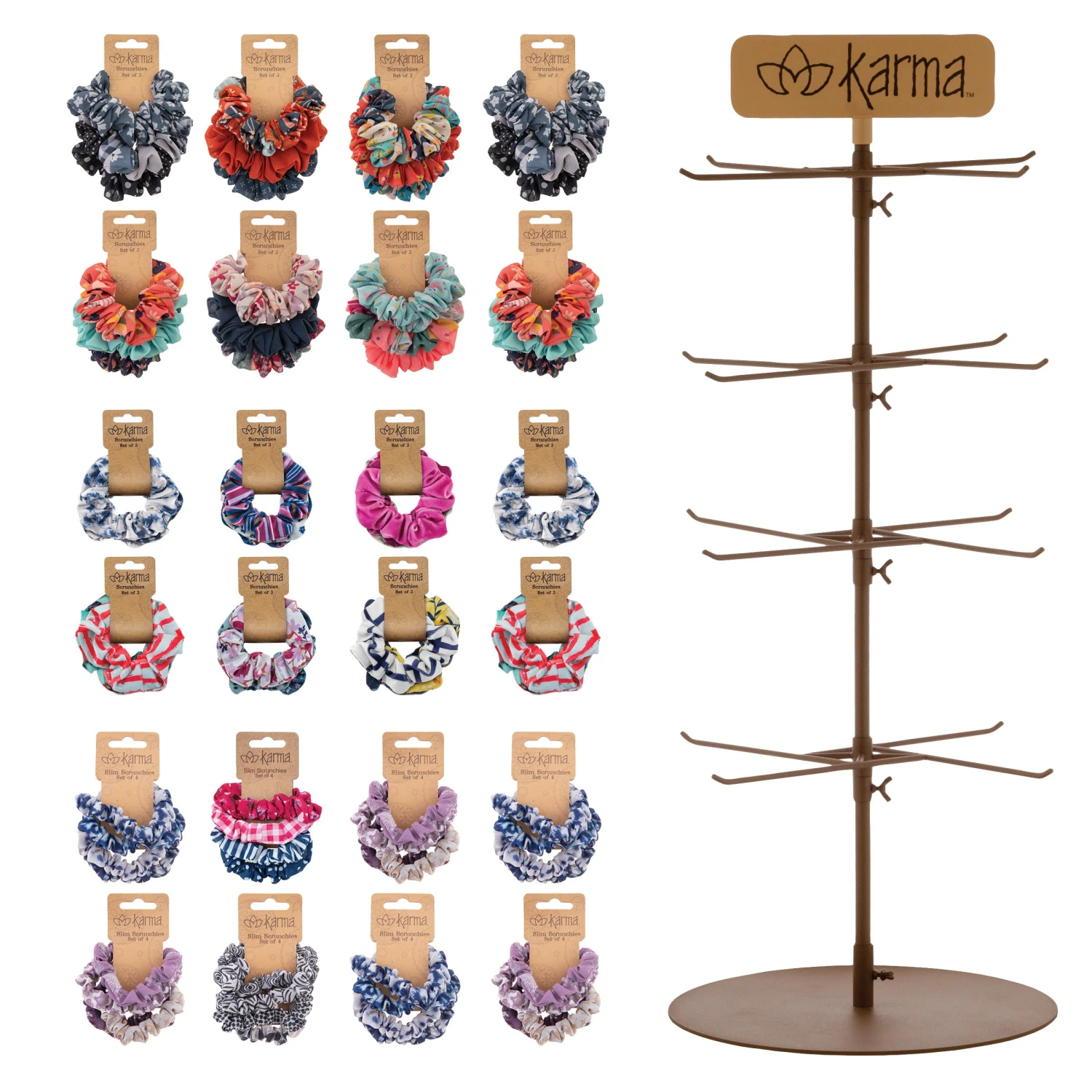 Karma Scrunchie Display Assortment
