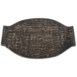Karma Black Wood Serving Tray