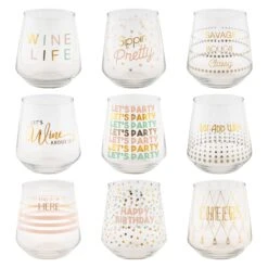 Karma Chic Stemless Wine Glass Assortment