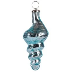 Karma Conch Seashell Glass Ornament