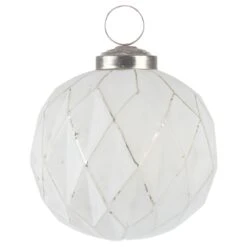 Karma Round Faceted Glass Ornament