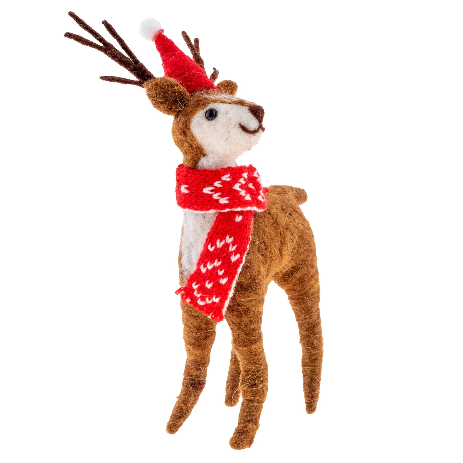 Karma Brown Deer Felt Ornament Set - Image 4