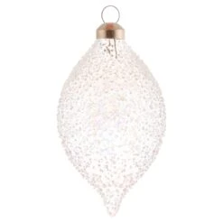 Karma Icy Snow Glass Ornaments