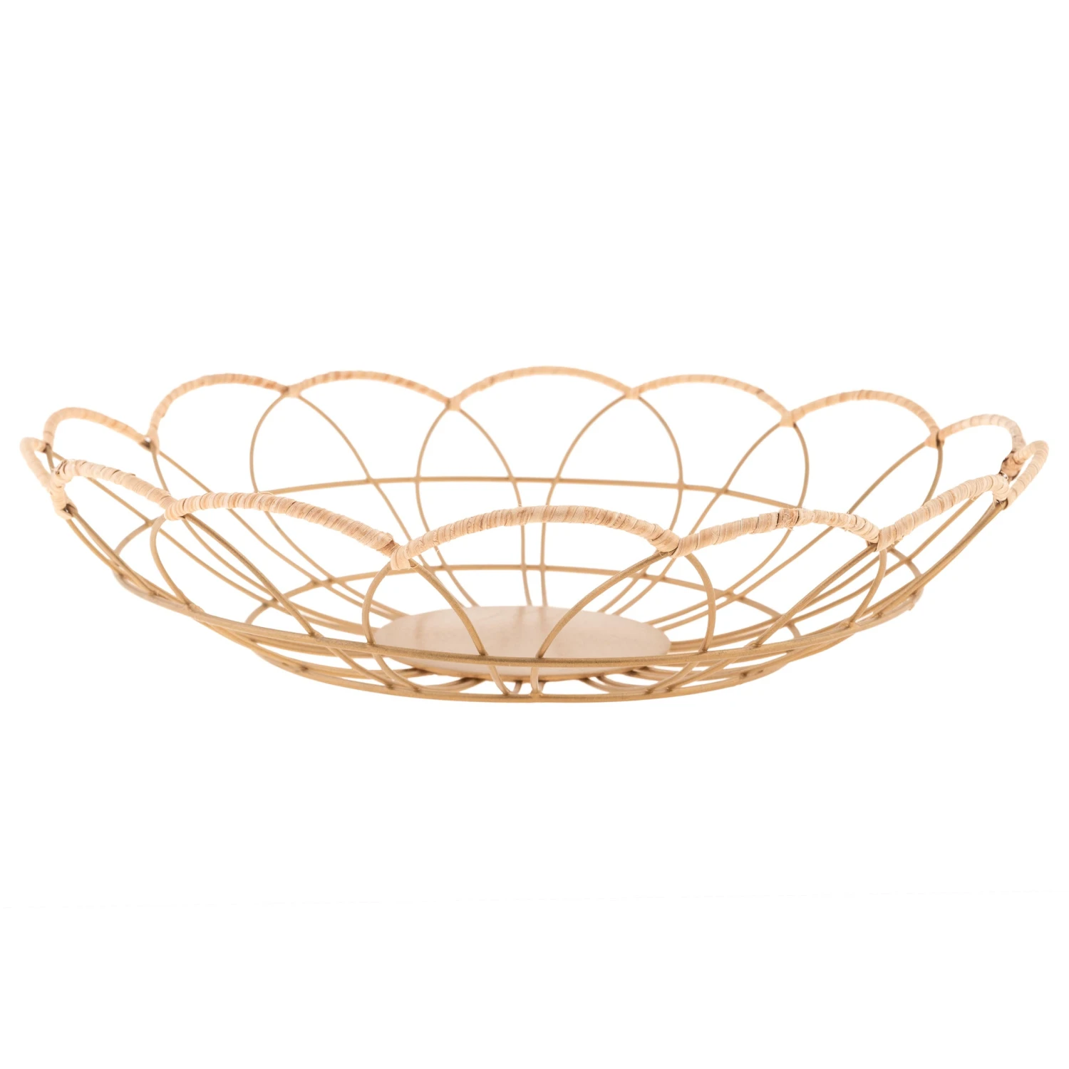 Karma Wire & Cane Flower Basket