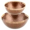 Karma Rattan Wrapped Iron Bowls