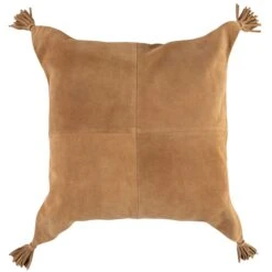 Karma Suede Tassel Square Pillow